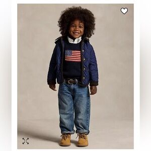 Boys polo Ralph Lauren quilted Barn jacket